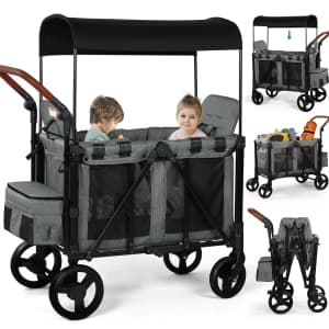 Vomeast 3-in-1 Wagon Stroller w/ Canopy: $199.99