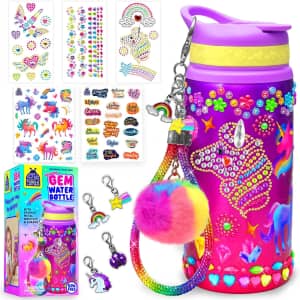Kids' Decorate Your Own Unicorn Water Bottle Kit: $14.42