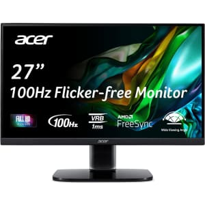 Acer 27" 1080p IPS LED Gaming Monitor: $99.99