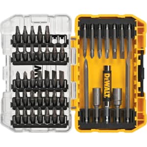 DeWalt 45-Piece Screwdriver Bit Set with Tough Case: $14.99