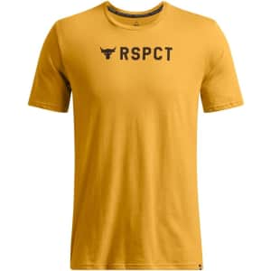 Under Armour Men's Project Rock Respect T-Shirt: $7.87