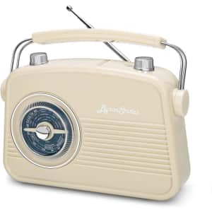 ByronStatics Retro Vintage AM/FM Radio: $9.99