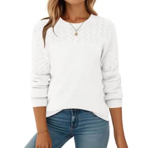 Zeagoo Women's Crewneck Knit Sweater: $13.99