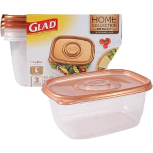 GladWare Large Food Storage Container 3-Pack: $7