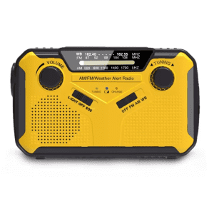 SY369 Portable AM/FM Weather Radio: $12.99