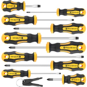 Amartisan 10-Piece Magnetic Screwdrivers Set: $9.98 Amartisan 10-Piece Magnetic Screwdrivers Set: $9.98