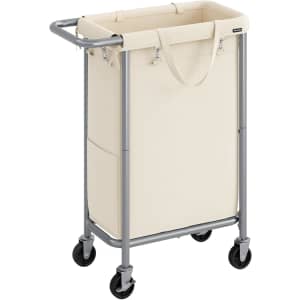 Songmics 24-Gallon Laundry Basket w/ Wheels: $40 w/ Prime