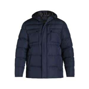 Big Chill Men's Quilted Hooded Puffer Coat: $21.98