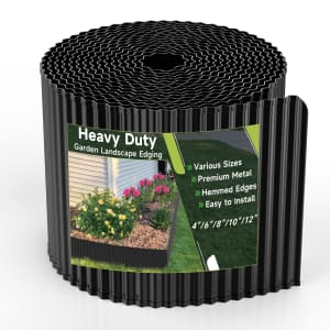 6" x 40-Foot Corrugated Steel Garden Edging: $22 w/ Prime