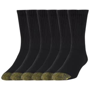 Gold Toe Men's Athletic Crew Socks 6-Pack: $11.55