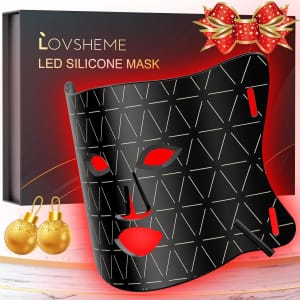 Lovsheme Red Light Therapy LED Silicone Face Mask: $39.99 Lovsheme Red Light Therapy LED Silicone Face Mask: $39.99
