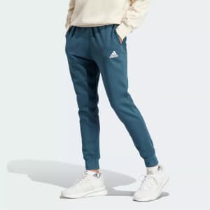 adidas Men's Essentials Fleece Regular Tapered Pants: $12