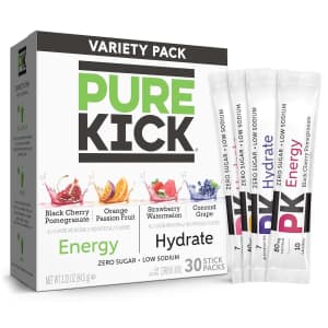 Pure Kick Energy & Hydrate Singles To Go Drink Mix 30-Pack: $7 Pure Kick Energy & Hydrate Singles To Go Drink Mix 30-Pack: $7