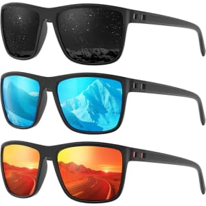 Men's Polarized Sunglasses 3-Pack: $9.99