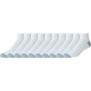 Amazon Essentials Men's Half Cushioned Ankle Socks 10-Pack: $8.84 via Sub & Save