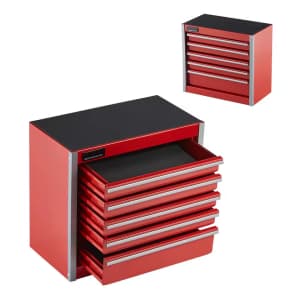 SucceBuy 8" x 8.6" 5-Drawer Metal Tool Box: $18.89