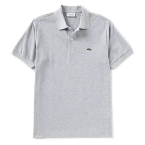 Lacoste Men's Short Sleeve Cotton Logo Casual Polo Shirt: $46.88