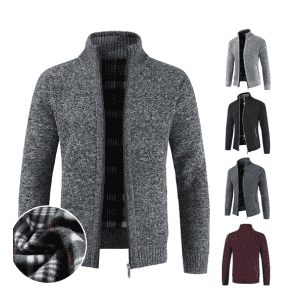 Men's Fleece Sweater Jacket: $15