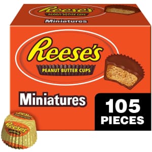 Reese's Milk Chocolate Candy Miniatures 105ct: $13 Reese's Milk Chocolate Candy Miniatures 105ct: $13