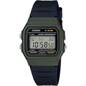 Casio Vintage Quartz Plastic and Resin Casual Watch: $13