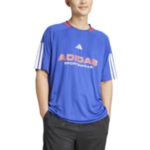 adidas Men's Nation Stripe Logo Jersey T-Shirt: $13.93