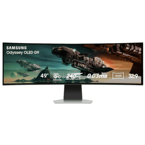 Samsung Odyssey G9 49" Ultra Wide OLED 240Hz Curved Gaming Monitor: $850