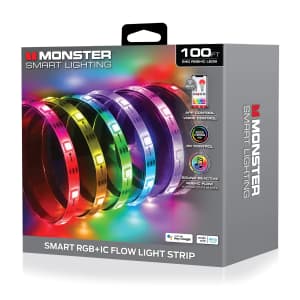 Monster Smart RGB+IC LED Strip Lights 100-Feet: $20