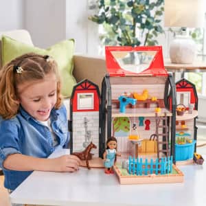 KidKraft Tote-ables Portable Barn Dollhouse: $25