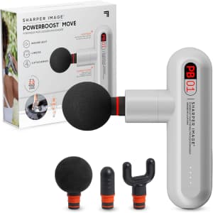 Sharper Image Powerboost Move Mini Percussion Massage Gun: $59