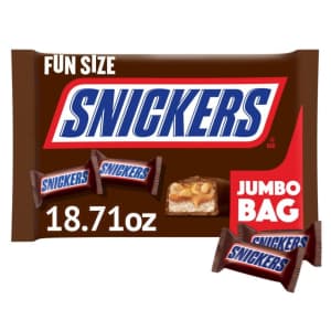 Snickers Fun Size 18.7-oz. Bag: $3.26 Snickers Fun Size 18.7-oz. Bag: $3.26