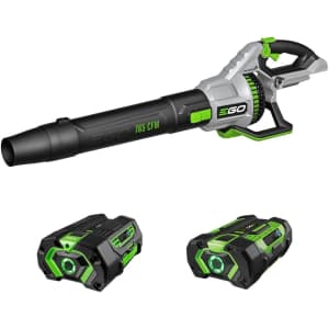 EGO Power+ 56V Cordless Leaf Blower w/ 2.5Ah, 5.0Ah Batteries: $300