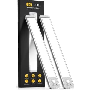 10" 40-LED Under Cabinet Lights 2-Pack: $15.99