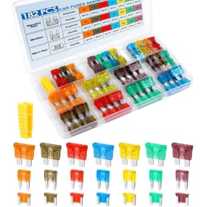 182-Piece Car Fuses Assortment Kit: $6.20 182-Piece Car Fuses Assortment Kit: $6.20