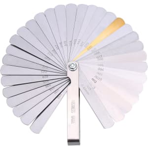 Stainless Steel Feeler Gauge Set: $6.35