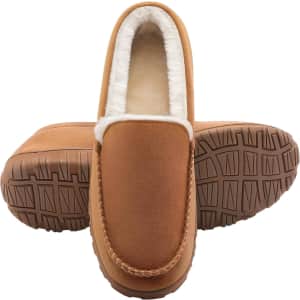 Shoeslocker Men's Memory Foam House Slippers: $9.87