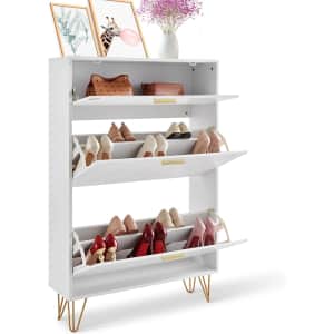 Vevor Wood Shoe Storage Cabinet: $48