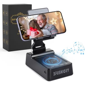 Cell Phone Stand with Wireless Bluetooth Speaker: $14.83 Cell Phone Stand with Wireless Bluetooth Speaker: $14.83