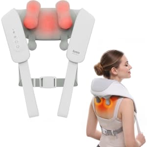 iBreo Cordless Heated Shiatsu Neck & Back Massager: $34.99