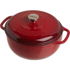 Lodge 6-Quart Enameled Cast Iron Dutch Oven: $55