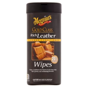 Meguiar's Gold Class Automotive Rich Leather Wipes: $6.67