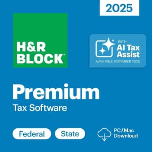 H&R Block Federal + State 2025 Premium Tax Software: $37.49 H&R Block Federal + State 2025 Premium Tax Software: $37.49