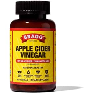 Bragg Apple Cider Vinegar Capsules with Vitamin D and Zinc 90-Capsule Body: $12