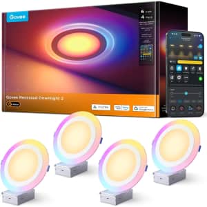 Govee 6" RGBIC LED Smart Recessed Lights 4-Pack: $119 w/ Prime Govee 6" RGBIC LED Smart Recessed Lights 4-Pack: $119 w/ Prime