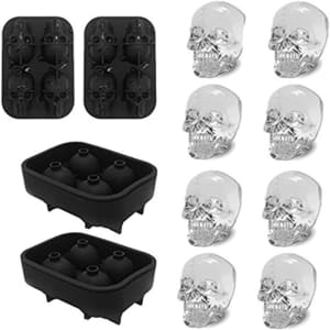 Chiyan 3D Skull Silicone Ice Cube Mold 2-Pack: $5.49