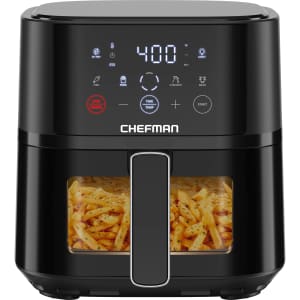 Chefman 4-Quart Air Fryer with Easy-View Window: $61.98