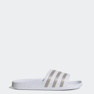 adidas Men's Adilette Aqua Slide Sandals: $9