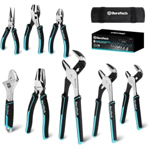 Duratech 8-Piece Pliers Set w/ Rolling Pouch: $53.99