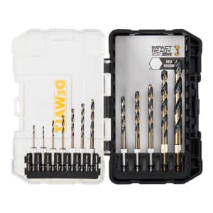 DeWalt 12-Piece 1/4" Impact Driver Bit Set: $15