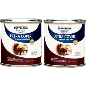 Rust-Oleum 1-Quart Painter's Touch Latex Paint 2-Pack: $16