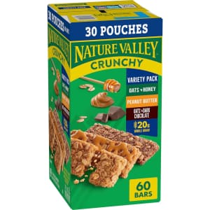 Nature Valley 60-Count Crunchy Granola Bars: $9 via Subscribe & Save